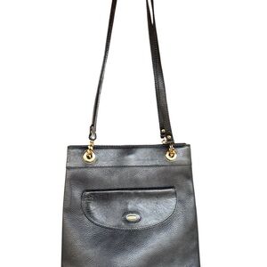 Bally Black Shoulder Bag with Gold Hardware